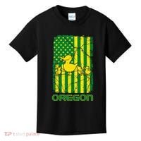 Oregon Lovers Oregon Souvenir Patriotic Retro American Flag Kids T-Shirt thumb 0