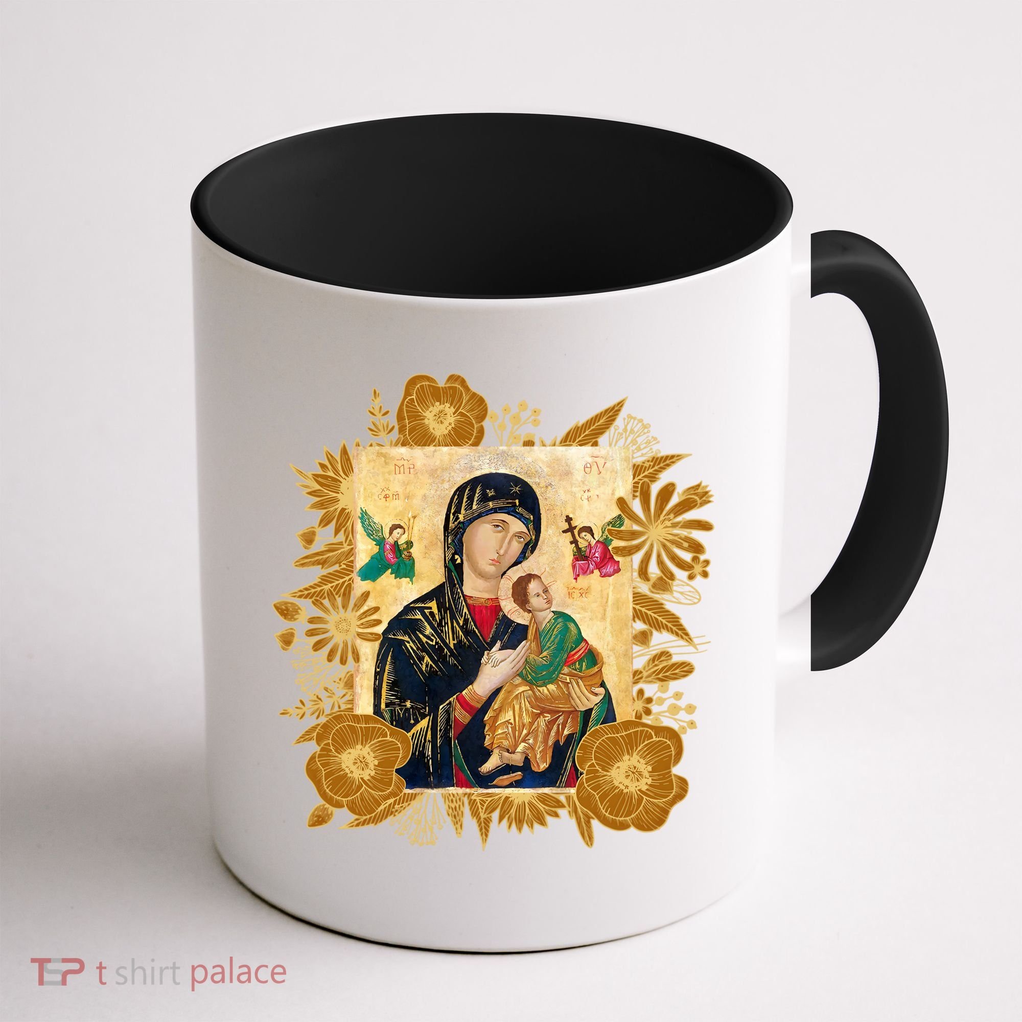 Our Lady Of Perpetual Help Blessed Mother Mary Catholic Icon Gift Coffee Mug