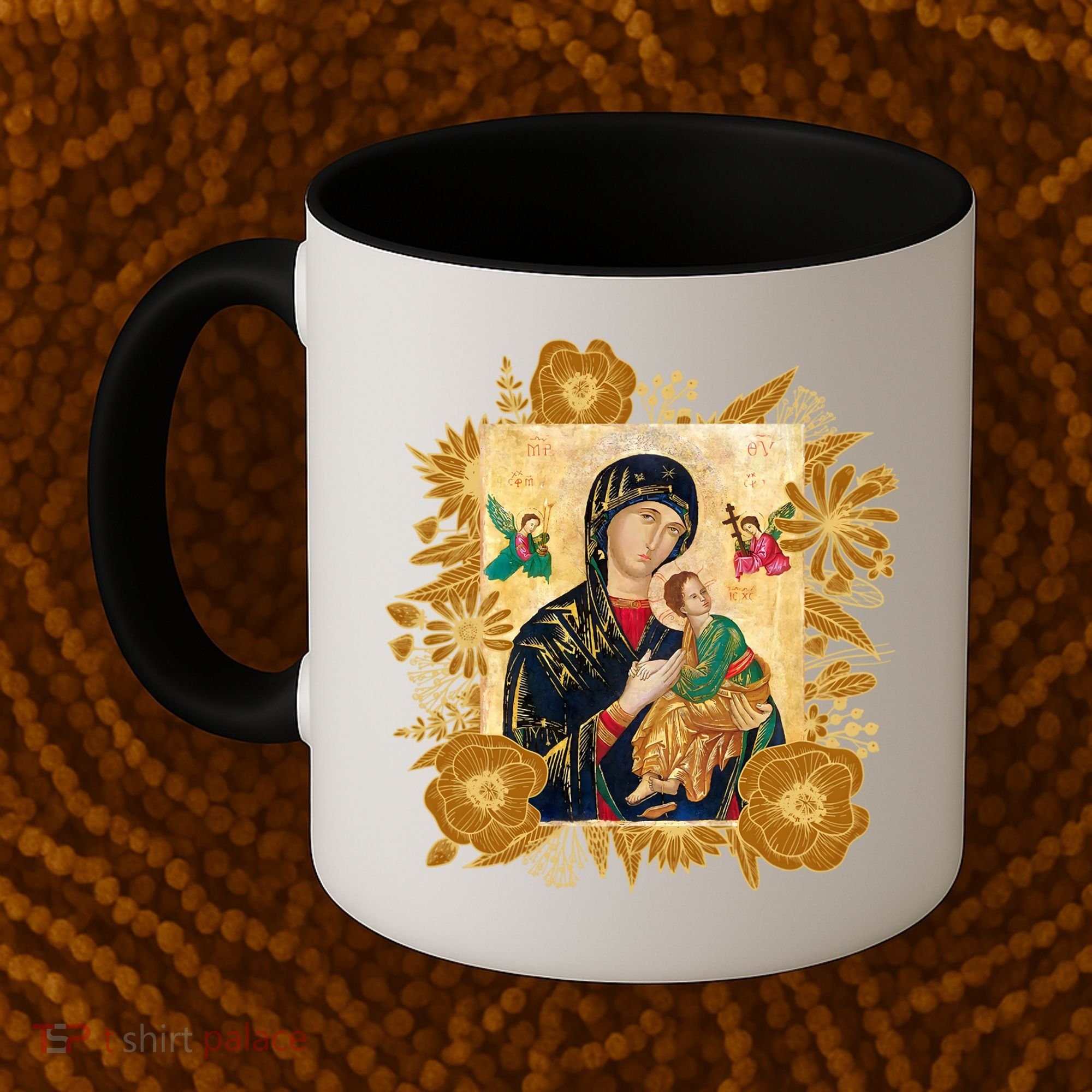 Our Lady Of Perpetual Help Blessed Mother Mary Catholic Icon Gift Coffee Mug