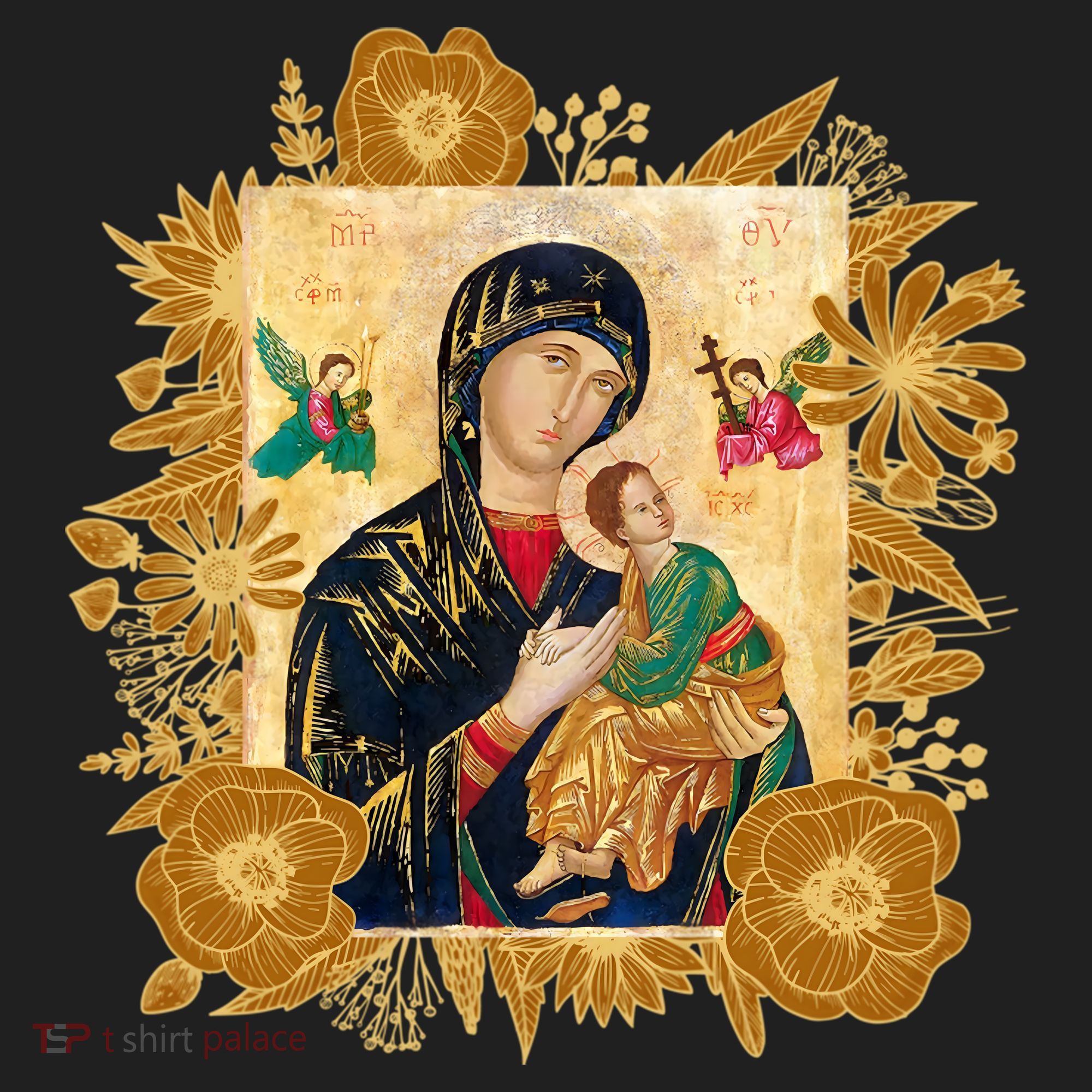 Our Lady Of Perpetual Help Blessed Mother Mary Catholic Icon Gift Beanie