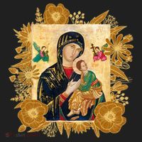 Our Lady Of Perpetual Help Blessed Mother Mary Catholic Icon Gift Hat thumb 2