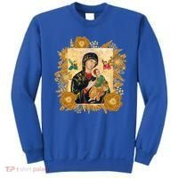 Our Lady Of Perpetual Help Blessed Mother Mary Catholic Icon Gift Sweatshirt thumb 0