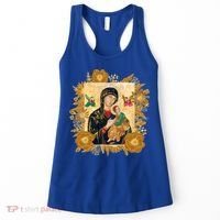 Our Lady Of Perpetual Help Blessed Mother Mary Catholic Icon Gift Women's Tank Top thumb 0