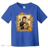 Our Lady Of Perpetual Help Blessed Mother Mary Catholic Icon Gift Toddler T-Shirt thumb 0