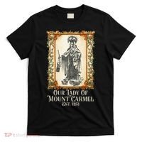 Our Lady Of Mount Carmel Marian Catholic T-Shirt thumb 0