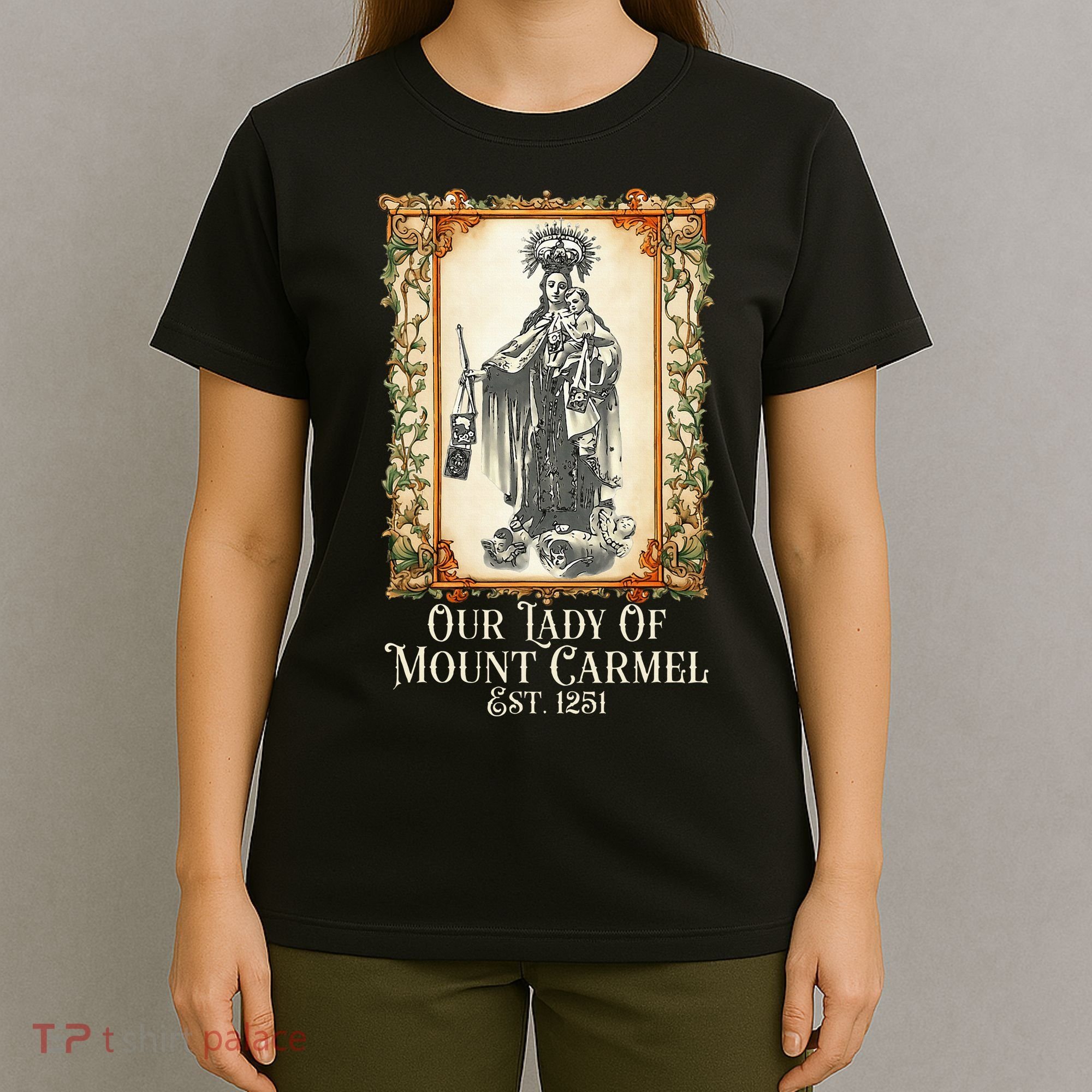 Our Lady Of Mount Carmel Marian Catholic T-Shirt