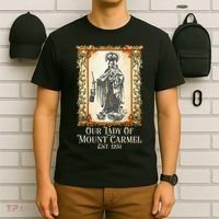 Our Lady Of Mount Carmel Marian Catholic T-Shirt thumb 6
