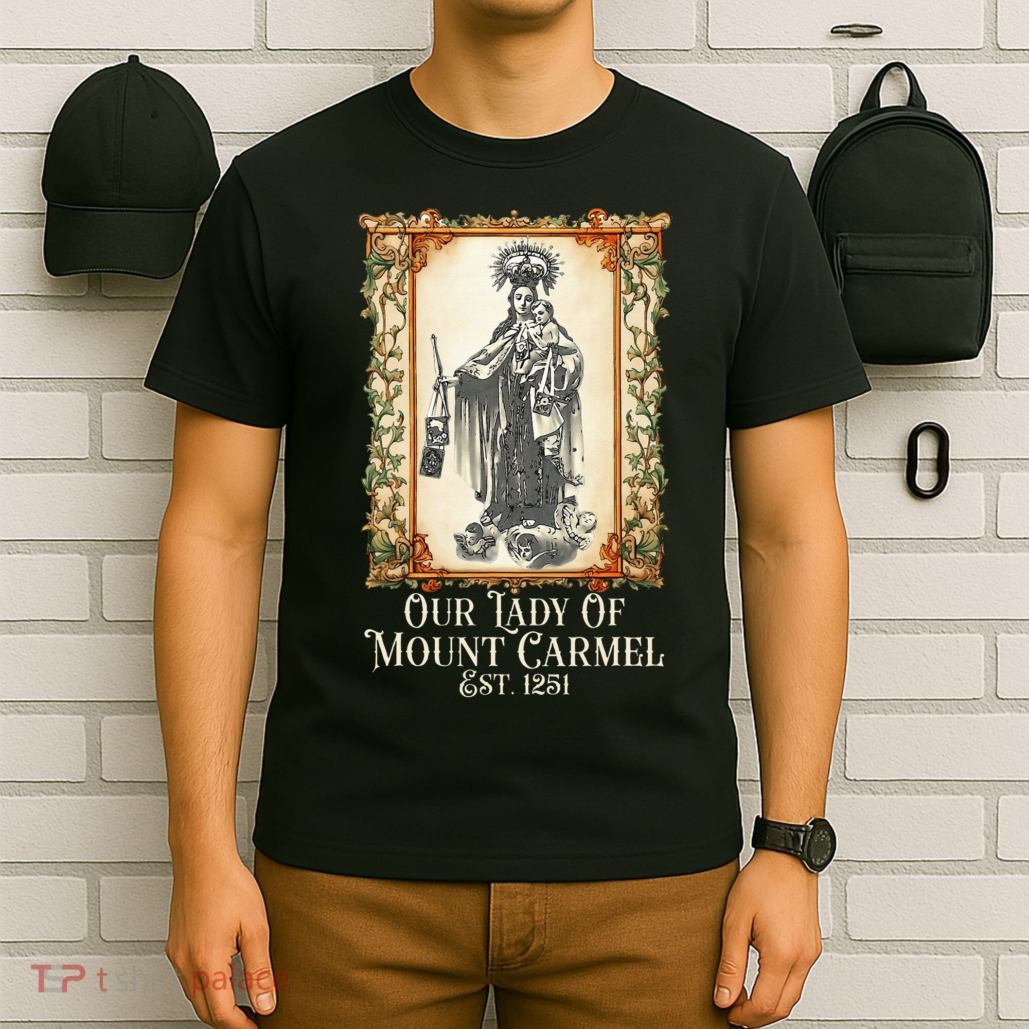 Our Lady Of Mount Carmel Marian Catholic T-Shirt