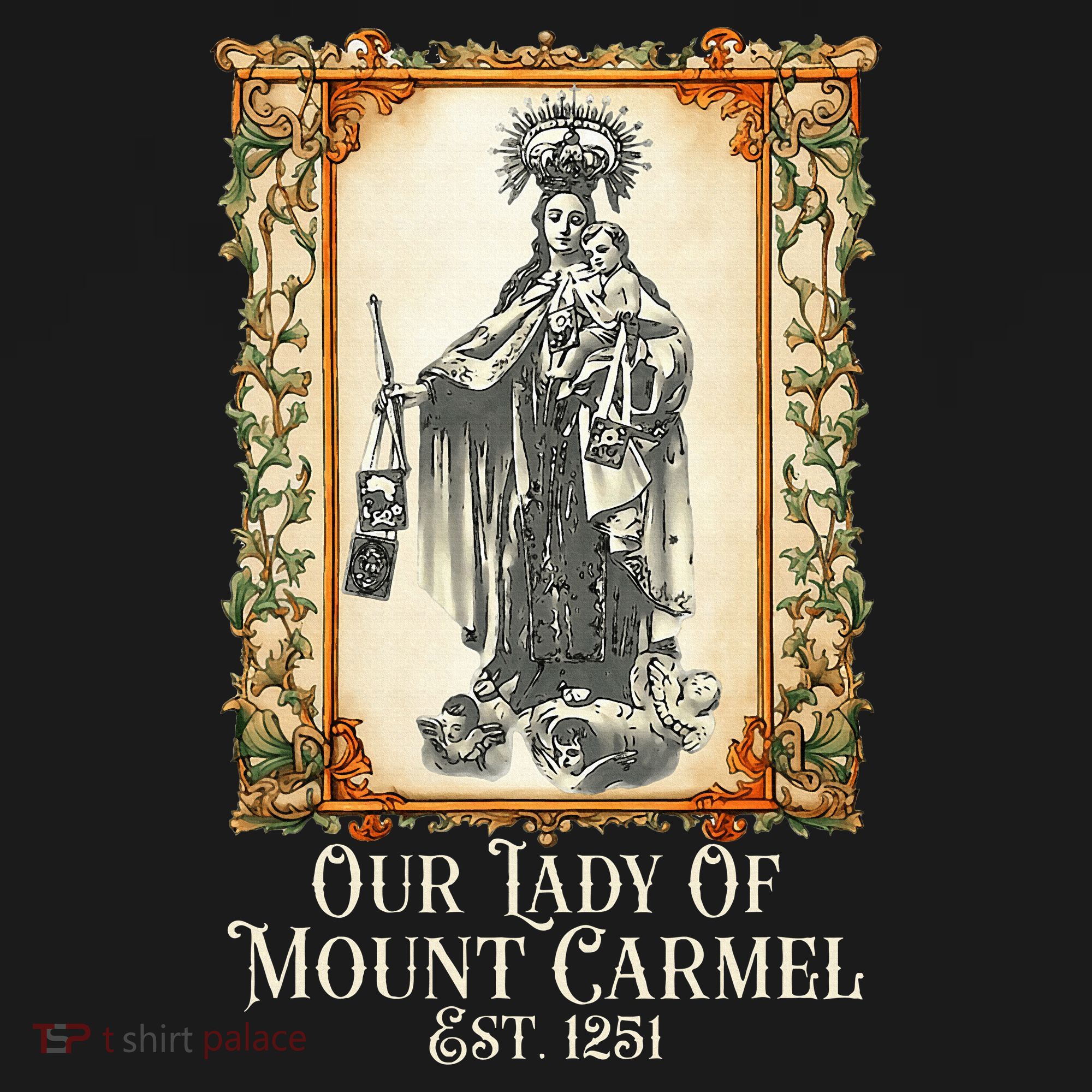 Our Lady Of Mount Carmel Marian Catholic T-Shirt