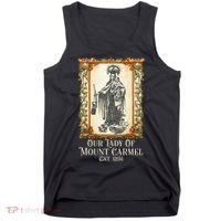 Our Lady Of Mount Carmel Marian Catholic Tank Top thumb 0