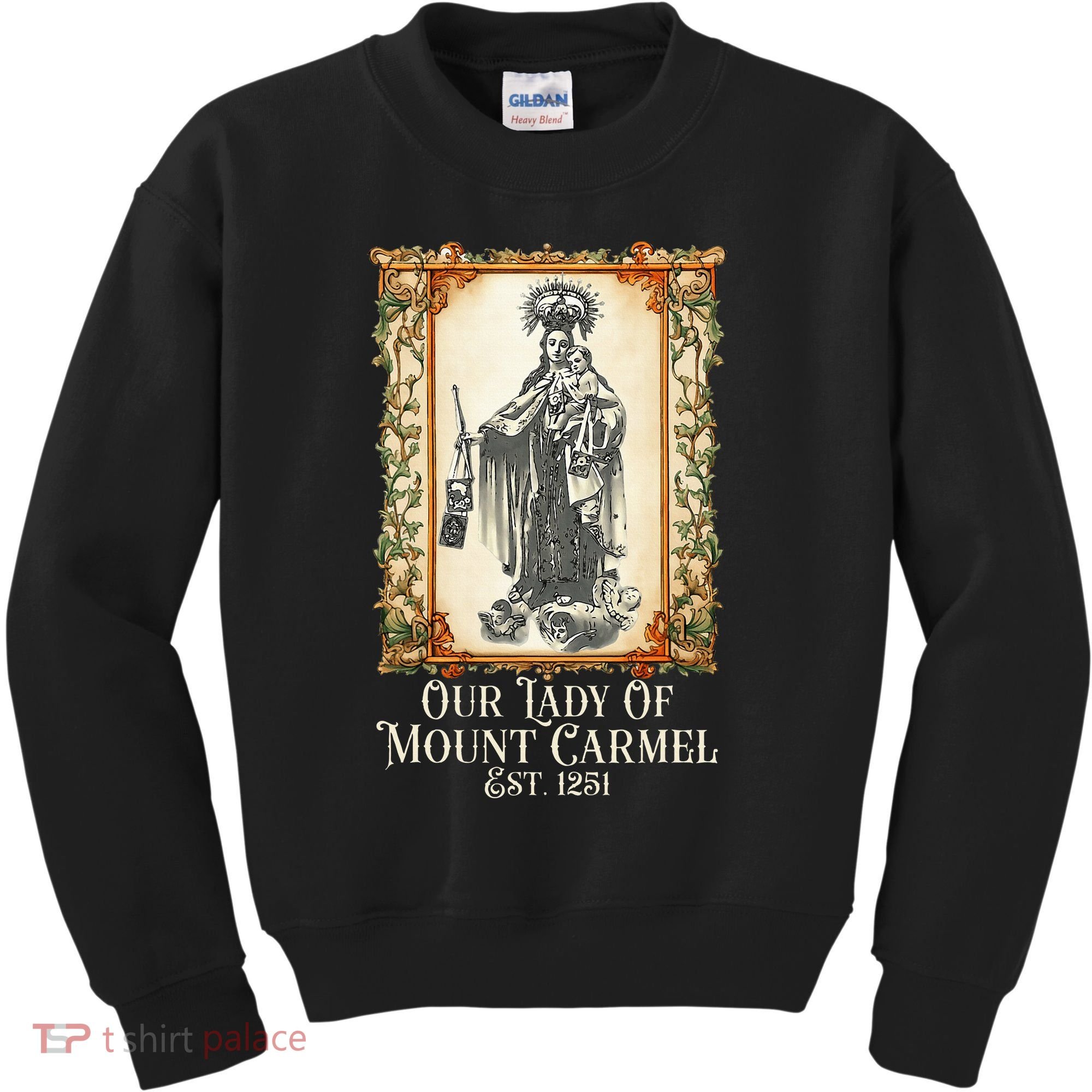 Our Lady Of Mount Carmel Marian Catholic Kids Sweatshirt