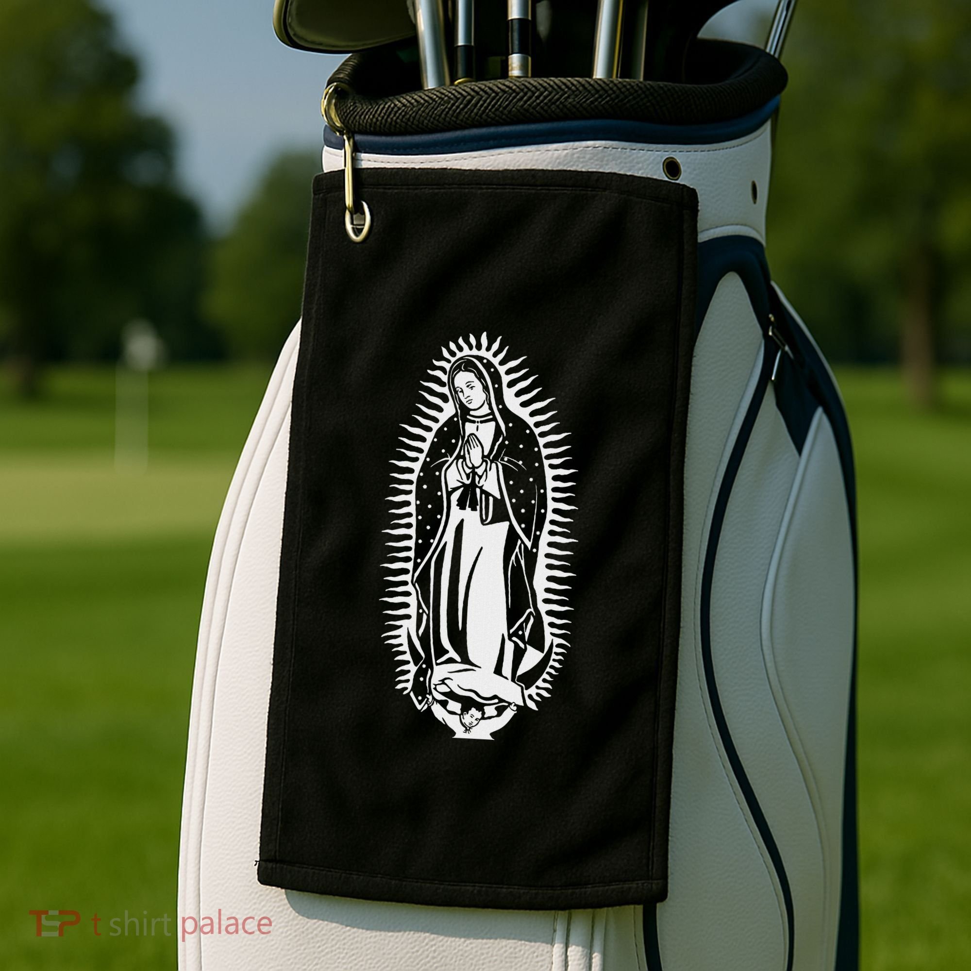Our Lady Of Guadalupe Virgin Mary Catholic Golf Towel