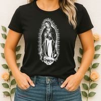 Our Lady Of Guadalupe Virgin Mary Catholic Women's T-Shirt thumb 2