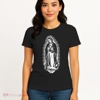 Our Lady Of Guadalupe Virgin Mary Catholic Women's T-Shirt thumb 4