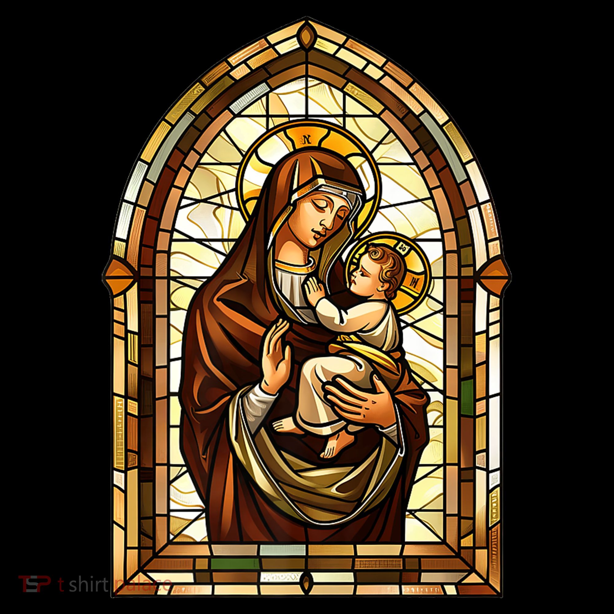 Our Lady Of Mount Carmel Stained Glass Gift Coffee Mug
