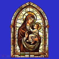 Our Lady Of Mount Carmel Stained Glass Gift Hoodie thumb 2