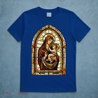 Our Lady Of Mount Carmel Stained Glass Gift T-Shirt thumb 5