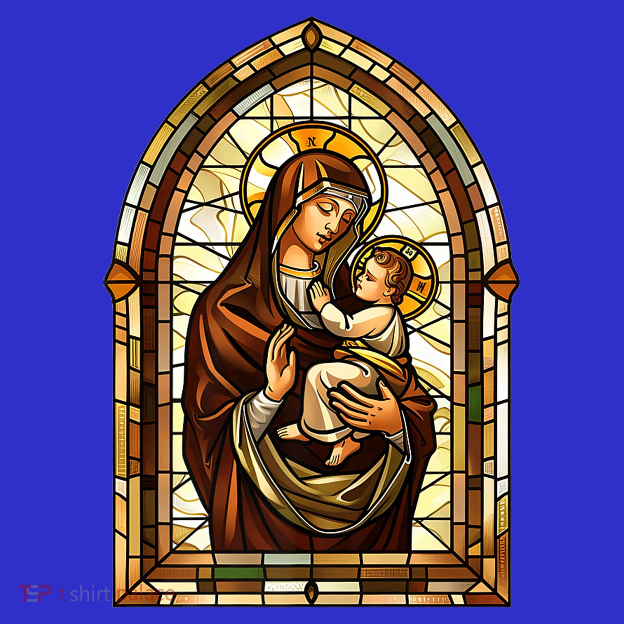 Our Lady Of Mount Carmel Stained Glass Gift Toddler Hoodie