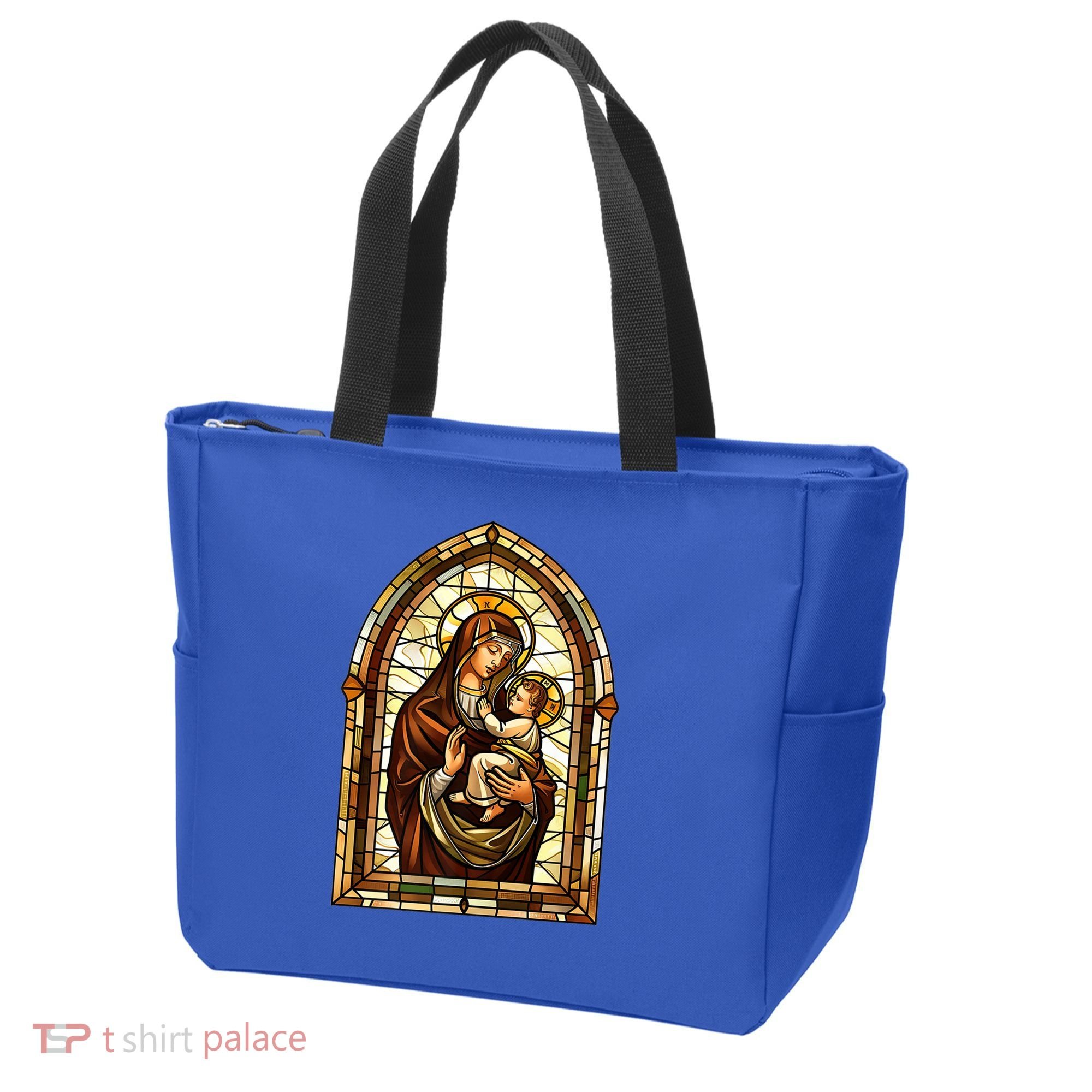 Our Lady Of Mount Carmel Stained Glass Gift Tote Bag