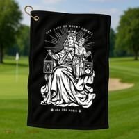 Our Lady Of Mount Carmel Golf Towel thumb 1