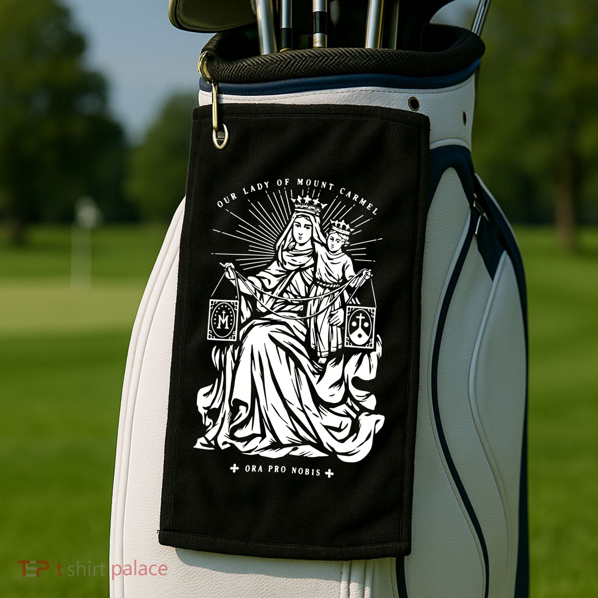 Our Lady Of Mount Carmel Golf Towel
