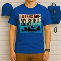 O.tter Lover O.tter Spirit Animal Funny Otter Otter  T-Shirt thumb 6