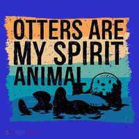 O.tter Lover O.tter Spirit Animal Funny Otter Otter  T-Shirt thumb 7