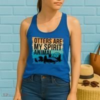O.tter Lover O.tter Spirit Animal Funny Otter Otter  Women's Tank Top thumb 2