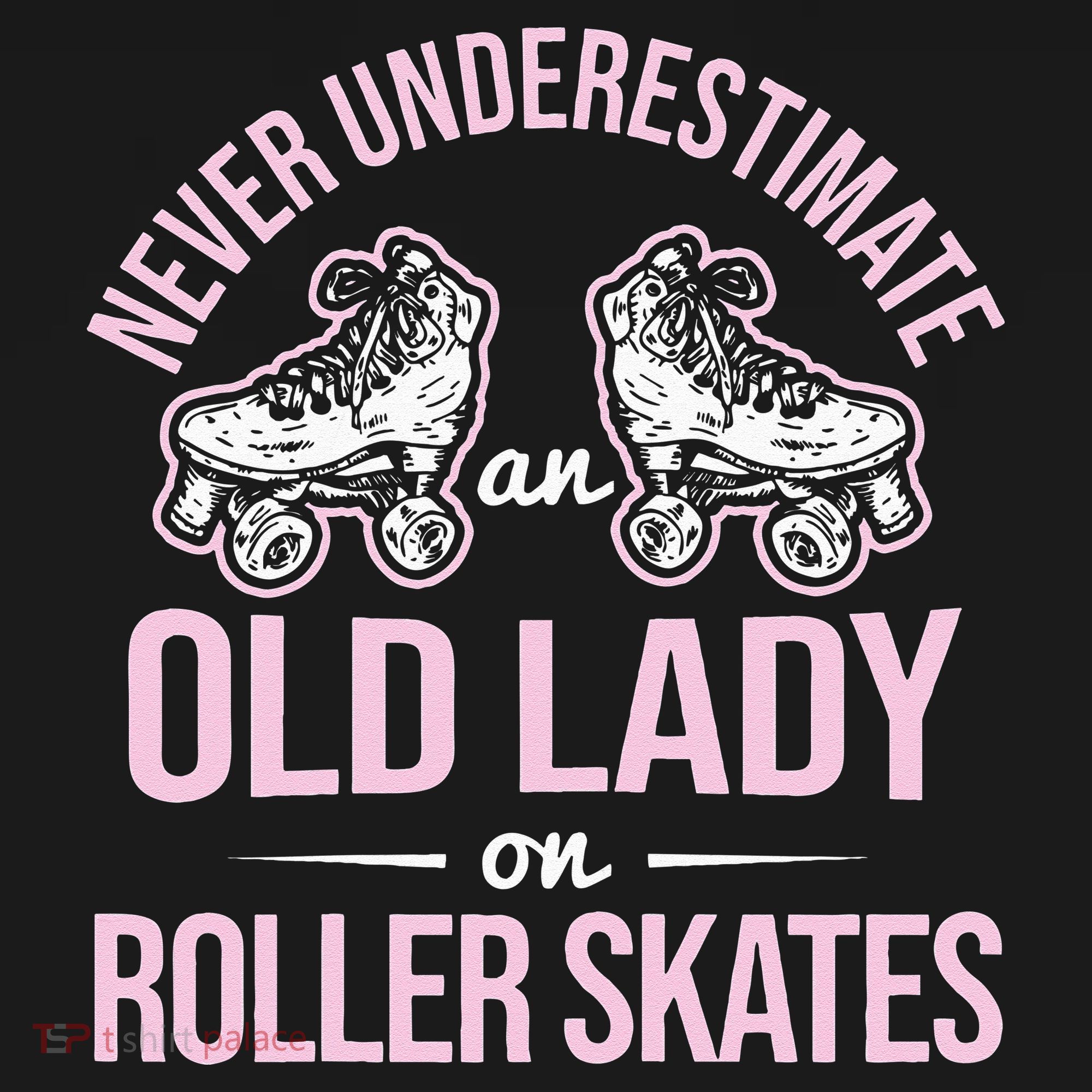 Old Lady On Roller Derby Roller Skating Roller Skate Kids Sweatshirt