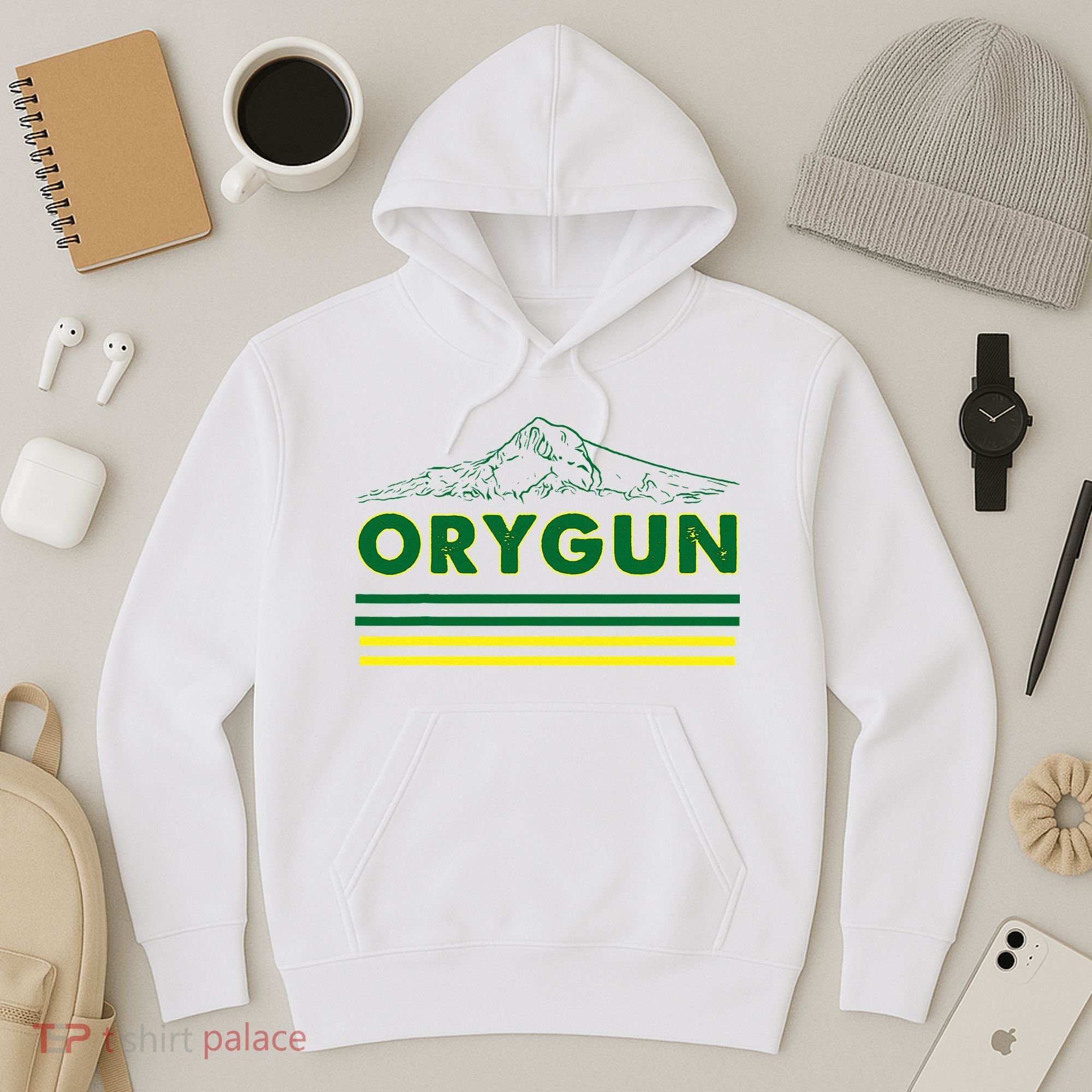 Oregon Lovers Orygun Outdoors Beautiful Mt. Hood Hoodie
