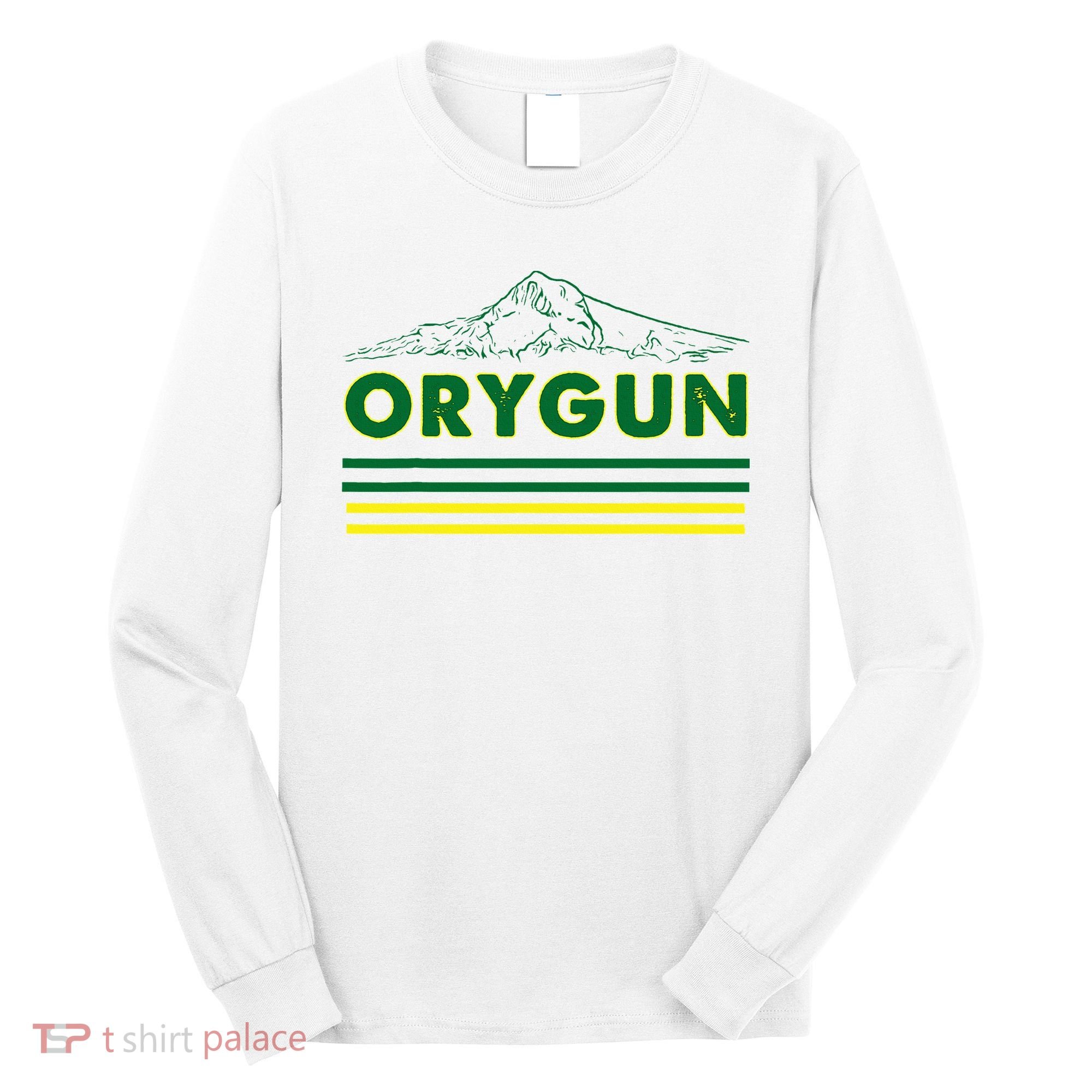 Oregon Lovers Orygun Outdoors Beautiful Mt. Hood Long Sleeve Shirt