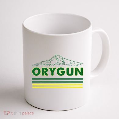Oregon Lovers Orygun Outdoors Beautiful Mt. Hood Coffee Mug back