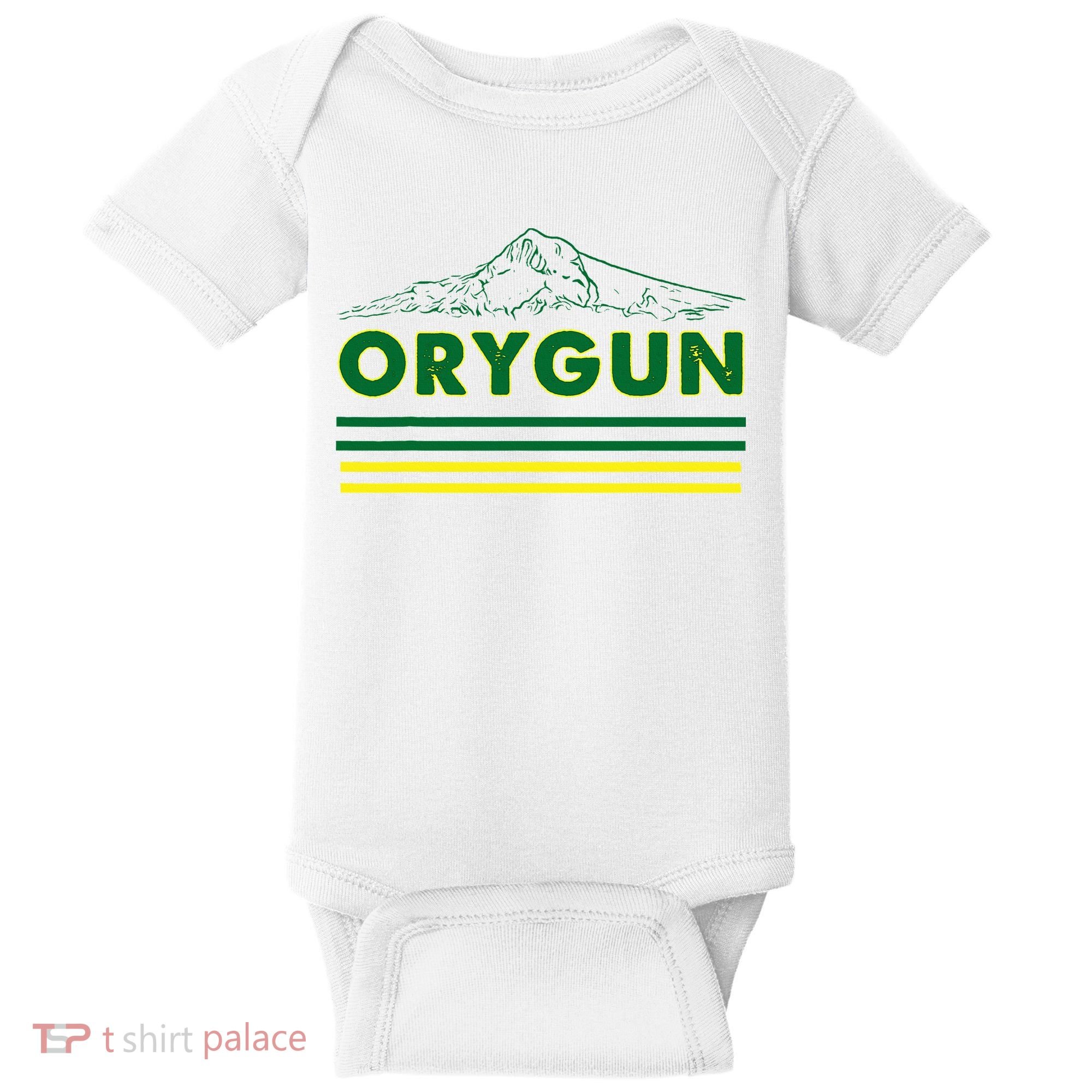 Oregon Lovers Orygun Outdoors Beautiful Mt. Hood Baby Bodysuit