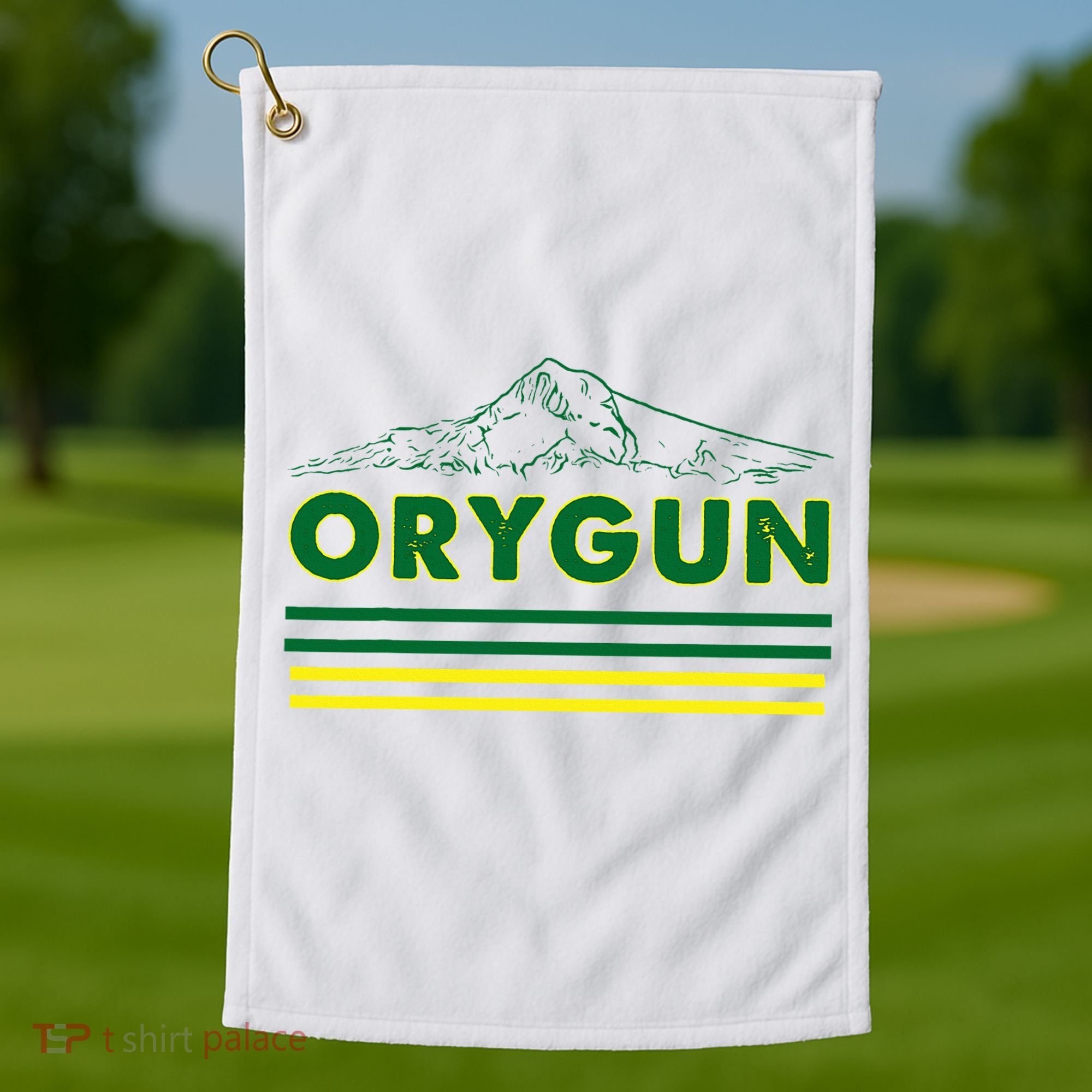 Oregon Lovers Orygun Outdoors Beautiful Mt. Hood Golf Towel