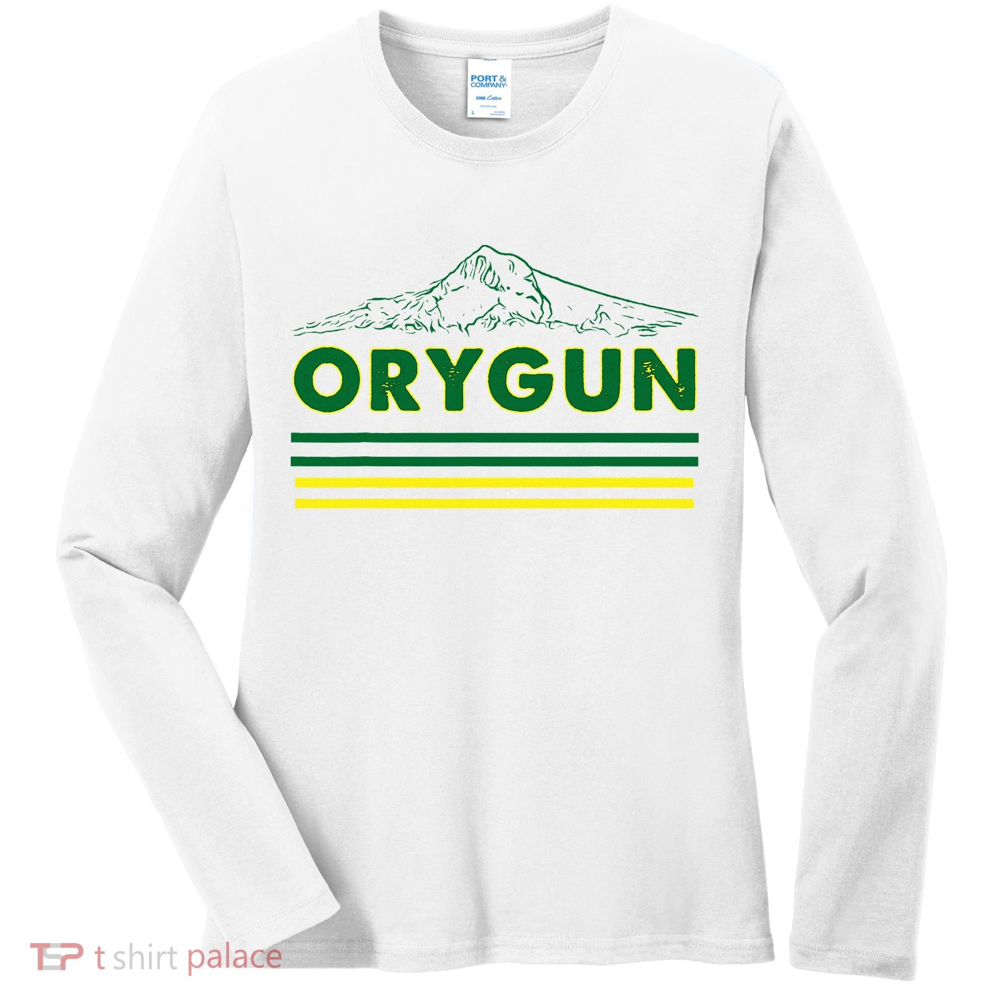 Oregon Lovers Orygun Outdoors Beautiful Mt. Hood Women's Long Sleeve Shirt