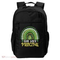 One Lucky Principal School Teacher St Patricks Day Rainbow Backpack thumb 0