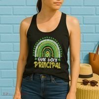One Lucky Principal School Teacher St Patricks Day Rainbow Women's Tank Top thumb 2
