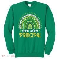 One Lucky Principal School Teacher St Patricks Day Rainbow Sweatshirt thumb 0