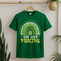 One Lucky Principal School Teacher St Patricks Day Rainbow T-Shirt thumb 2
