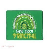 One Lucky Principal School Teacher St Patricks Day Rainbow Mousepad thumb 0