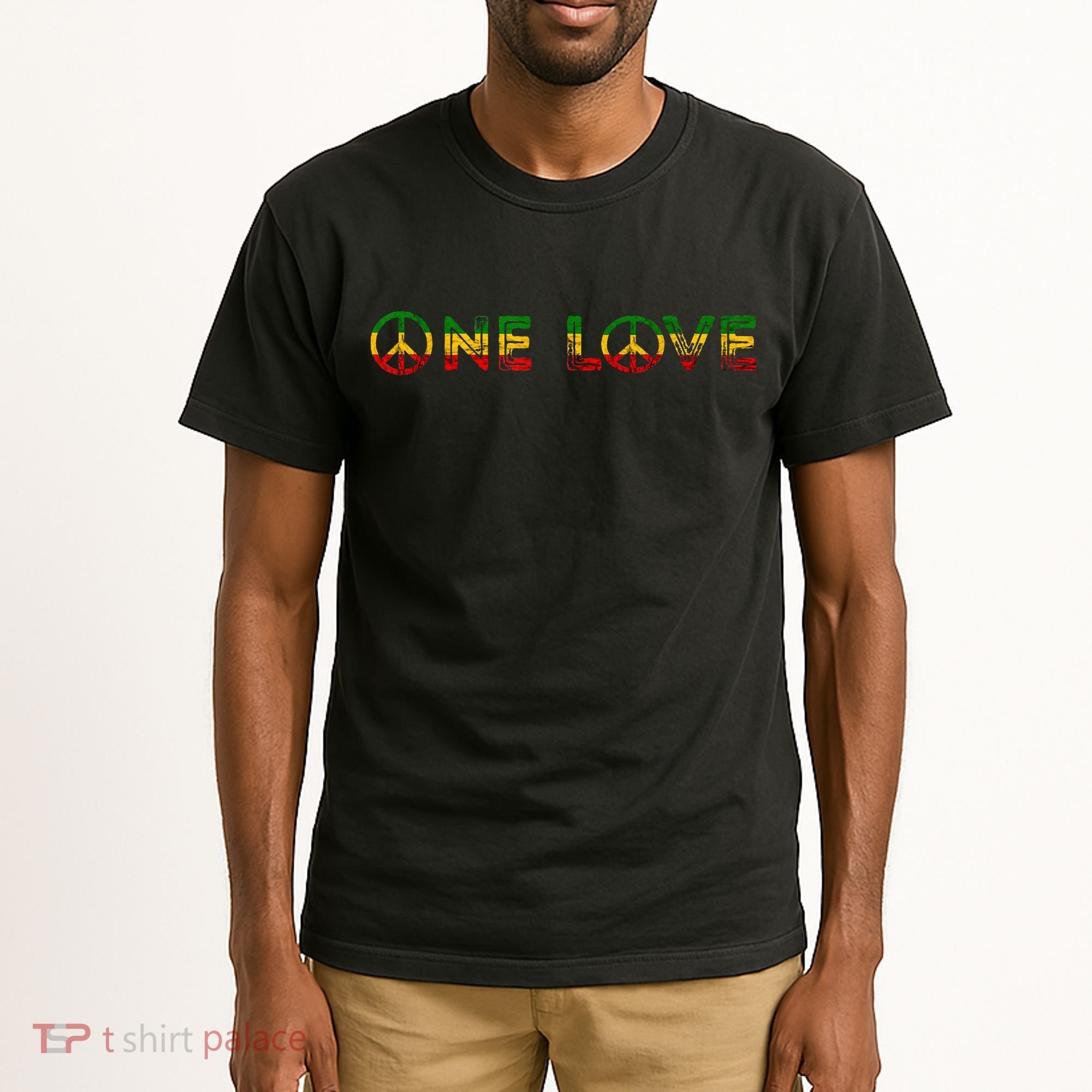 One Love Rasta Reggae Music Rastafarian Lover Jamaica Peace Tall T-Shirt