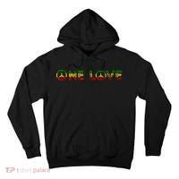 One Love Rasta Reggae Music Rastafarian Lover Jamaica Peace Tall Hoodie thumb 0