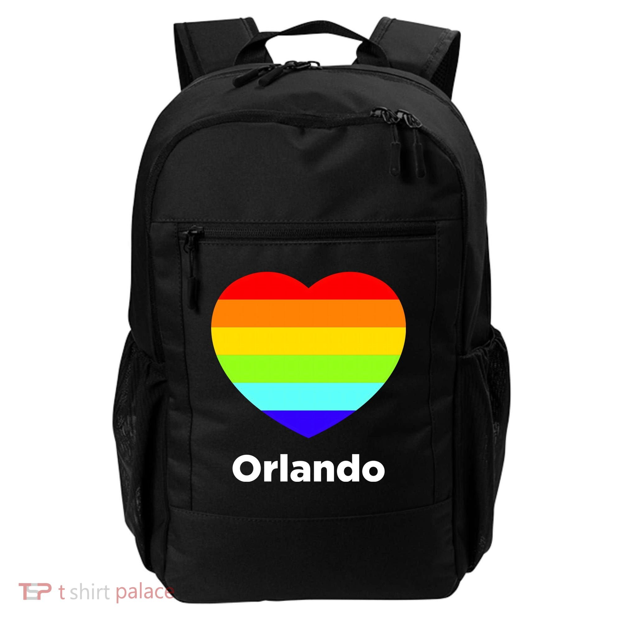 Orlando Love Rainbow Heart Backpack