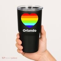 Orlando Love Rainbow Heart Tumbler thumb 2