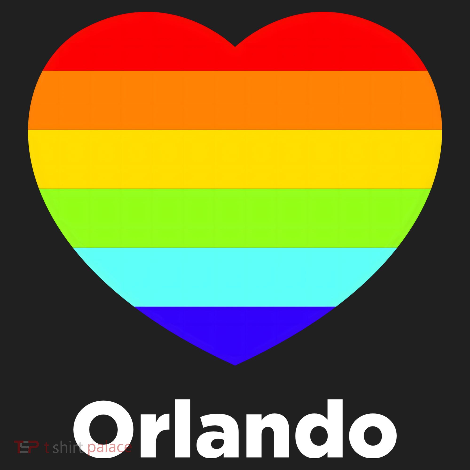 Orlando Love Rainbow Heart Tumbler