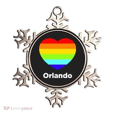 Orlando Love Rainbow Heart Ornament