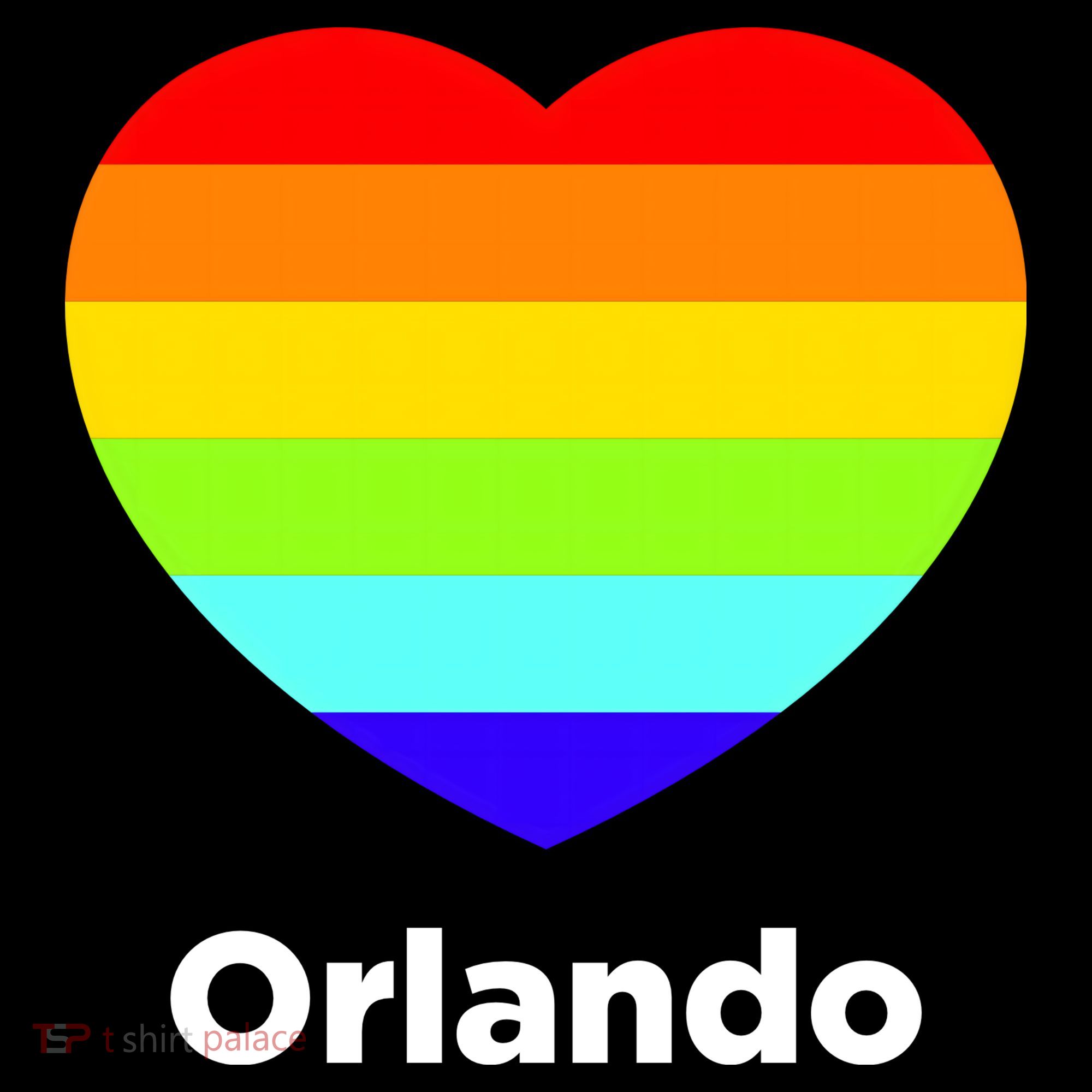 Orlando Love Rainbow Heart Ornament