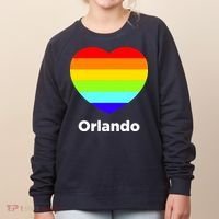 Orlando Love Rainbow Heart Women's Sweatshirt thumb 0