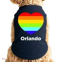 Orlando Love Rainbow Heart Doggie Tank thumb 0
