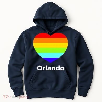 Orlando Love Rainbow Heart Hoodie